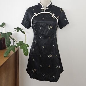 vintage floral 90s grunge y2k boho goth asian indie urban mini dress tunic